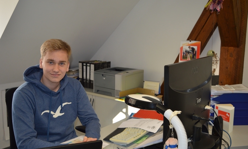 Tobias Laabs, Praktikant in der Samtgemeinde Sickte. Foto: Margit Richert