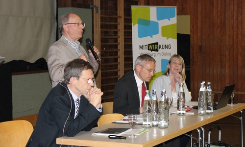 Oberbürgermeister Klaus Mohr (l.) und Stadtbaurat Kai-Uwe Hirschheide (2.v.r.) stellten sich den Fragen der Bürger in Reislingen. Fotos: Eva Sorembik