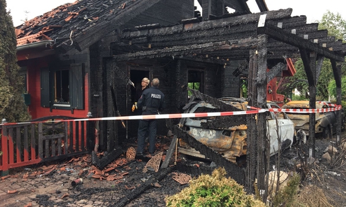 Polizeisprecher Frank Oppermann über den Brand. Foto/Video: aktuell24