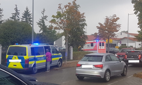 Gestern Nachmittag wurden zwei Kinder von einem Auto erfasst. Foto: Julia Seidel