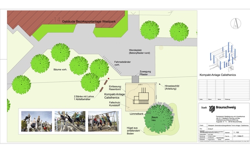 So könnte die neue Anlage im Westpark einmal aussehen. Bild: Stadt Braunschweig