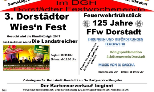 Am Wochenende soll in Dorstadt ordentlich gefeiert werden. Foto: Peter Matzuga