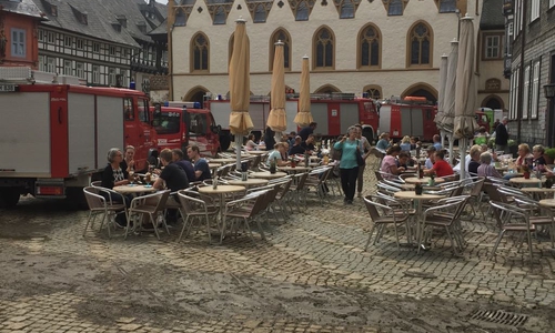 Das Leben kehrt auf den Marktplatz zurück. Fotos/Video: Frederick Becker
