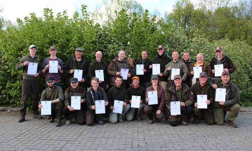 Die erfolgreichen Teilnehmer der Jägerprüfung der Jägerschaft Wolfenbüttel. Foto: Jägerschaft Wolfenbüttel