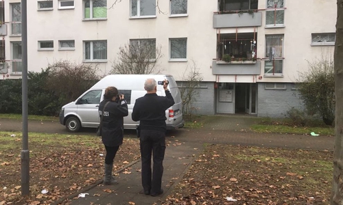 Die Polizei bei der Beweisaufnahme. Fotos und Video: aktuell24/BM