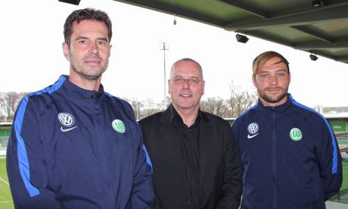 Thomas Röttgermann (mitte), mit Ralf Kellermann (links) und Stephan Lerch (rechts). Foto: Frank Vollmer
