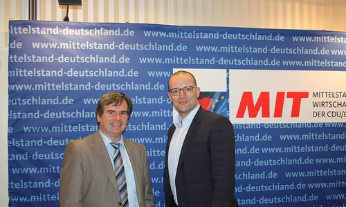 Gerald Aßmann mit dem CDU Präsidiumsmitglied und parlamentarischen Staatssekretär im Bundesfinanzministerium Jens Spahn. Foto: Privat