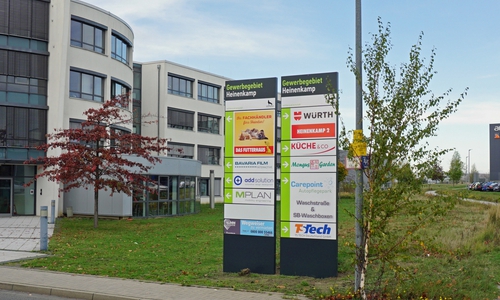 Das neue Gewerbeleitsystem. Foto: WMG Wolfsburg