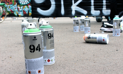 Graffitis können teuer werden und legale Plätze wo gesprayt werden darf gibt es in Goslar nicht. Symbolfoto: Sina Rühland
