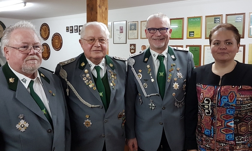Die Vereinsmeister 2017: 
Peter Kaminski, Martin Krause, Holger Loest und Natalia Matzuga (v. li.). Fotos: PGM