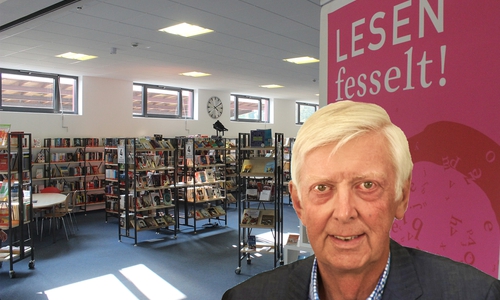 Rudolf Ordon (FDP) hinterfragte im Kulturausschuss die parallele Existenz von Stadt- und Kreisbücherei. Fotomontage: Werner Heise / Anke Donner