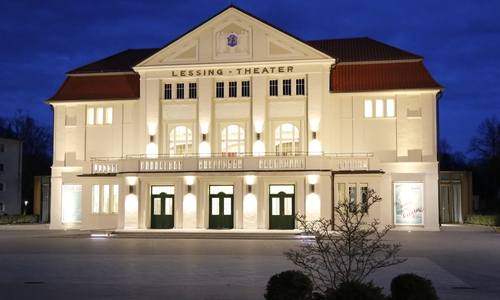 Im Rahmen der „Earth Hour“ wird in Wolfenbüttel unter anderem die Illuminierung des Lessingtheaters für eine Stunde ausgeschaltet. Foto: Stadt Wolfenbüttel
