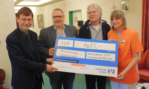 Große Freude über 1.685 Euro für das Palliativnetz. Foto: Gemeinde Lehre