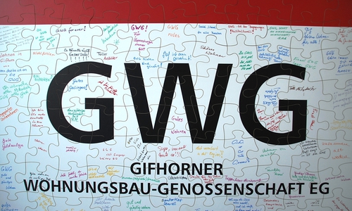 Das Riesenpuzzle. Foto: GWG