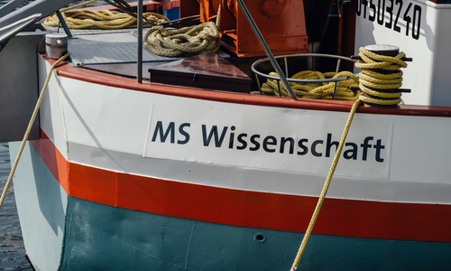 Experten diskutieren am 5. Juni an Bord der MS Wissenschaft in Wolfsburg. Foto: Ilja Hendel/WiD
