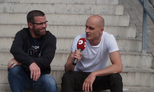Jens Bartels traf den Wolfsburger Marian Ciambella, der gemeinsam mit Tobias Burhenne die Hilfsaktion "Strampeln für Max" in das Leben rief. Foto/Video: Bartels