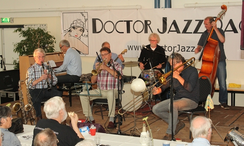 Die Four Stream New Orleans Jazzband im KOMM. Foto: Privat
