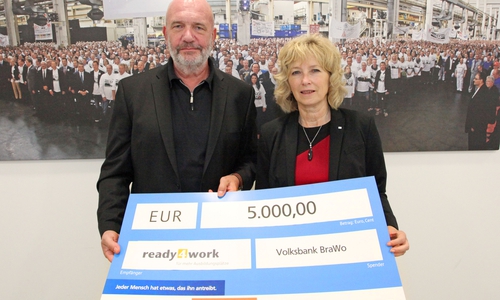 Bernd Osterloh und Claudia Kayser. Foto: Förderverein ready4work e. V.