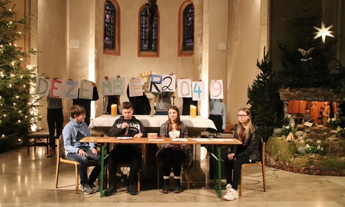 Das Zukunftsszenario der 8. Klassen.
Foto: THG