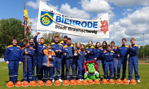Die Siegergruppe aus Bienrode. Fotos: Feuerwehr Braunschweig