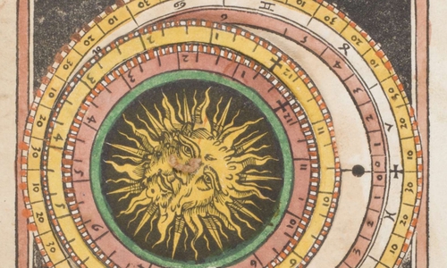 Instrumentum Lune, der deutsche Kalender des Johannes Regiomontan, Holzschnitt,1512. Foto: HAB