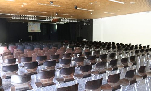 Das THG wünscht sich eine Modernisierung der Schulaula. Fotos: Werner Heise