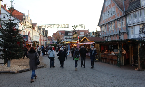 Der Wolfenbütteler Weihnachtsmarkt. Foto: Dontscheff