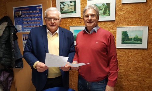 Von links: Klaus Hantelmann und Herbert Theissen. Foto: CDA