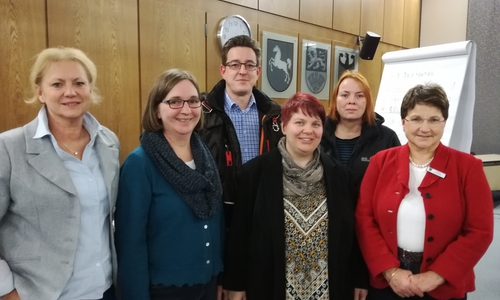 Linda Heusler, Elke Schmidt, Sascha Rhodgess, Kathleen Frohse, Petra Gosslar, Gudrun Wollschläger. Foto: Frohse 