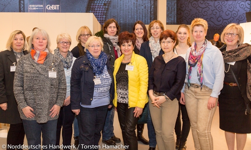 UnternehmerFrauen im Handwerk zu Besuch bei der Cebit. Foto: Norddeutsches Handwerk/TorstenHamacher