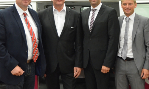 Auf dem Bild zu sehen sind von links: Marcus Bosse, Bernd Osterloh, Olaf Lies und Stefan Klein., Foto: privat