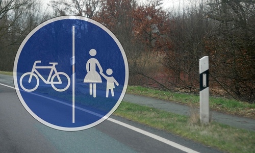 Die Harlingeröder Straße soll einen kombinierten Rad- und Fußweg bekommen. Symbolfoto: Alexander Panknin