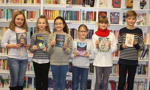 Die THG-Teilnehmer am Lesewettbewerb auf Schulebene. Fotos: THG