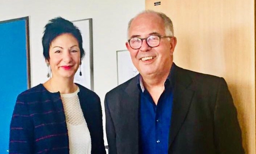 Zum Thema „Sicherheit in Wolfsburg“ besuchte SPD-Landtagsabgeordnete Immacolata Glosemeyer Wolfsburgs Polizeidirektor Olaf Gösmann. Foto: Immacolata Glosemeyer