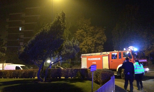 Auf der Suche nach dem vermeintlichen Feuer mussten sowohl die Hochhäuser Am Mühlenberge als auch ein Hochhaus Zur Schanze durchsucht werden. Foto: Werner Heise