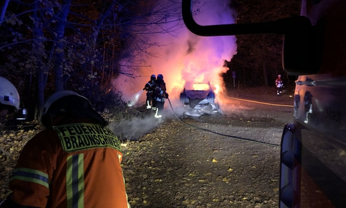 Die Feuerwehrkräfte bei der Bekämpfung der Flammen. Foto: Feuerwehr