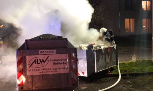 Die Einsatzkräfte konnten das Feuer schnell löschen. Foto: Feuerwehr Wolfenbüttel