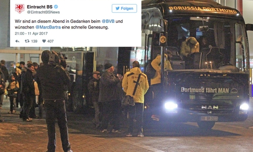 Der Anschlag auf den Mannschaftsbus von Borussia Dortmund sorgte auch in unserer Region für große Anteilnahme. Foto: Frank Vollmer/Archiv