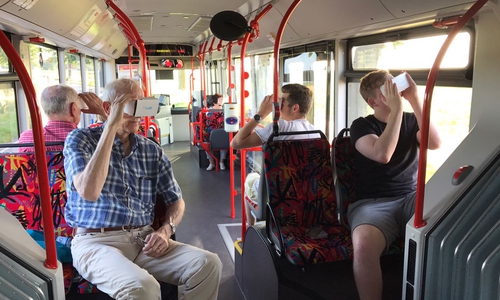 Vier Mal bot die Stadt Wolfsburg im digitalen Bus Bürgeraktionen zum Thema Digitalisierung an. Foto: Stadt Wolfsburg