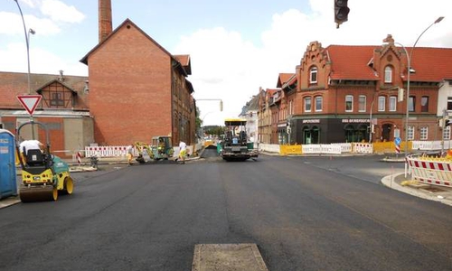 Die Bauarbeiten an der Kreuzung Nordertor sind fast abgeschlossen. Foto: Stadt Helmstedt