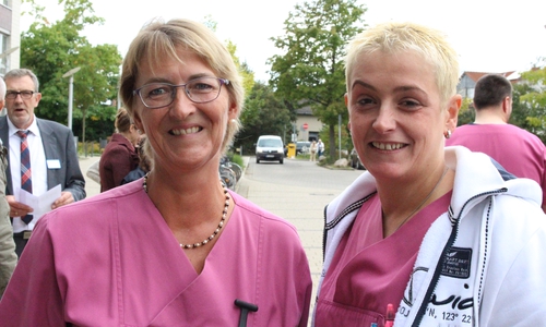 Die Physiotherapeutinnen begrüßen die Aktion. Sonja Blume: