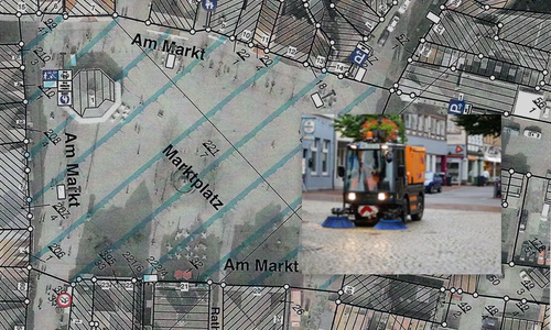 Der Marktplatz in Peine wird zukünftig als gesamtes Gebiet gekehrt. Fotos: Stadt Peine