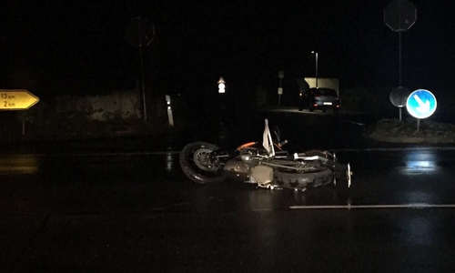 Der Motorradfahrer hatte Glück im Unglück. Foto: aktuell24