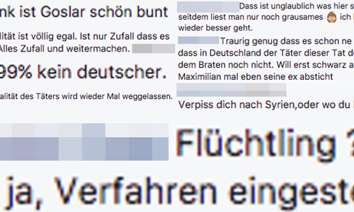 Nur eine Handvoll Beispiele des im Text beschriebenen Phänomens. Screenshots: Facebook