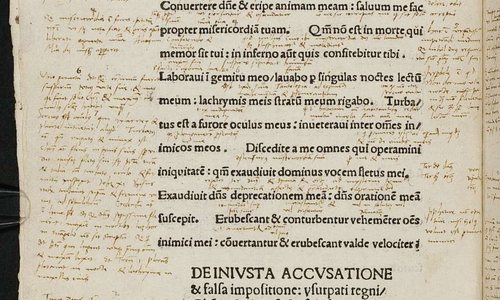 Martin Luther Psalter, Auslegung zu Psalm 6.