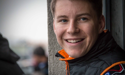  Nachwuchsfahrer Jonas Markworth (18) . 