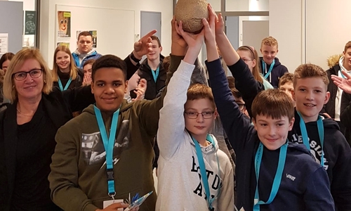 Die strahlenden Sieger. Fotos: Große Schule