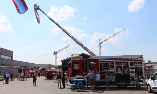 Auf dem Betriebshof der Städtischen Betriebe war heute einiges los. Foto: Jonas Walter