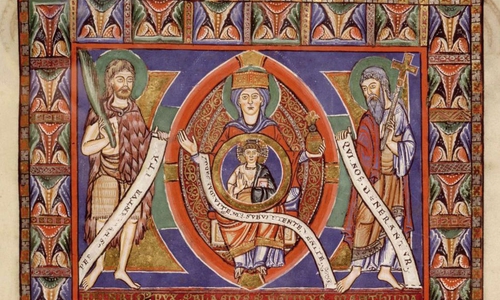 Stifterbild aus dem Evangeliar Heinrichs des Löwen. Foto: HAB