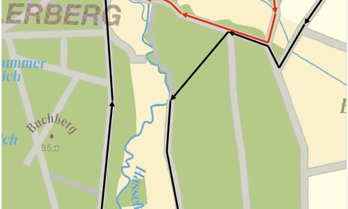 Die Strecke für den Staffelmarathon und den Kidslauf Bild: Stadt Wolfsburg